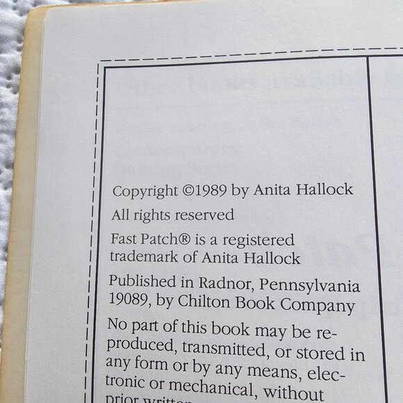 Fast Patch: A Treasury Of Strip Quilt Projects By Anita Hallock, Signed - Picture 4 of 15